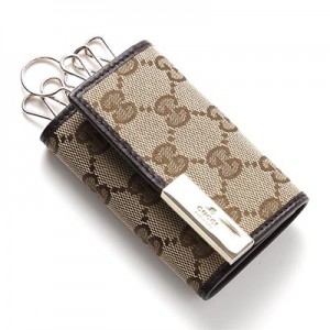 グッチ GUCCI キーケース ベージュ×エボニー ブラウン系 268833 kqwfg 9643 メンズ＆レディース
