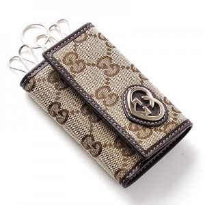 グッチ GUCCI キーケース LOVELY ベージュ×エボニー ブラウン系 257217 fafxg 9643 レディース