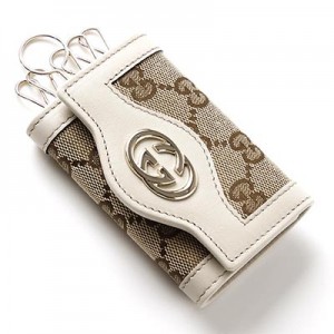 グッチ GUCCI キーケース SUKEY ベージュ×エボニー×ホワイト ホワイト系 282432 fafxg 9761 レディース