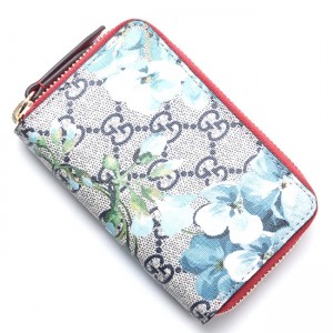 グッチ GUCCI カードケース GGブルームス ベージュ×ブルー×レッド ブルー系 421310 ku2ig 8492 レディース