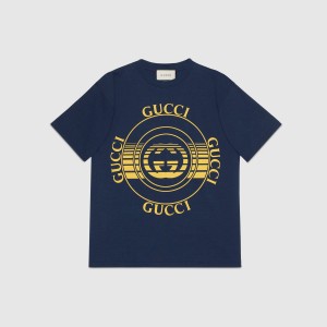 グッチ GUCCI ディスク プリント オーバーサイズ Tシャツ 616036 XJCSQ 4535