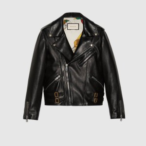 グッチ GUCCI 新作 レザーバイカージャケット  629189XN3361000