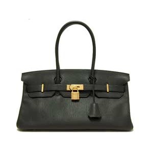 エルメス  ショルダーバーキン/黒×ゴールド金具 he-ba-3591