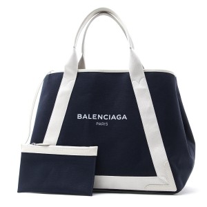 バレンシアガ BALENCIAGA トートバッグ ブルー レディース ギフト プレゼント  NAVY CABAS M ネイビー カバ 339936 k9h1n 4092​
