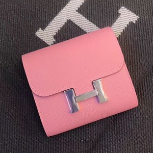 エルメス コンスタンス コンパクト ミニ ヴォーエプソン  二つ折り財布 he-co-0088