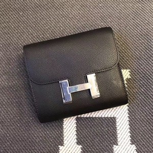 エルメス コンスタンス コンパクト ミニ ヴォーエプソン  二つ折り財布 he-co-0093