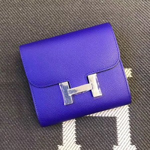 エルメス コンスタンス コンパクト ミニ ヴォーエプソン  二つ折り財布 he-co-0094