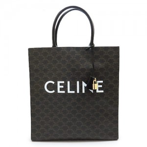 セリーヌ トートバッグ メンズ 19097 2BRJ 38NO カバ バーティカル キャンバス トリオンフキャンバス ブラック 黒 CELINE VERTICAL BLACK