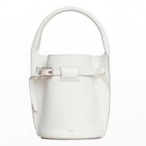 セリーヌ 18724 3A4U 01BC Big Bag Nano Bucket ビッグバッグ ナノ バスケット トートバッグ ショルダーバッグ White レディース