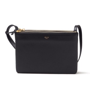 セリーヌ CELINE ショルダーバッグ LARGE TRIO トリオ LEATHER Black ブラック系 17145 3eta 38no レディース