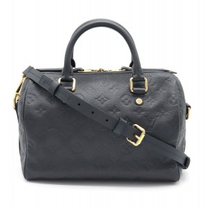 LOUIS VUITTON ルイ ヴィトン モノグラムアンプラント スピーディバンドリエール25 ハンドバッグ 2WAY ショルダー アンフィニ 黒 M40762