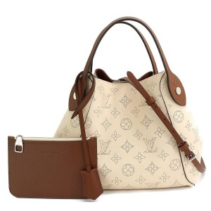 LOUIS VUITTON（ルイ・ヴィトン）　M51950　モノグラム・マヒナ　ヒナPM　クレーム　ハンドバッグ　ショルダーバッグ　レディース
