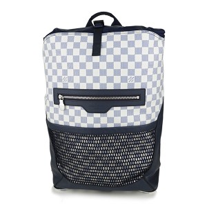 ルイヴィトン リュックサック Louis Vuitton N40018 バッグ ダミエ アズール DAMIER AZUR マッチポイント・バックパック メンズ AZURE オフホワイト/ネイビー