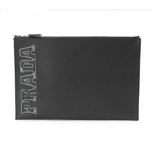 プラダ PRADA クラッチバッグ 2NG001 2EDJ F0002 SAFFIANO ブラック セカンドバッグ メンズ