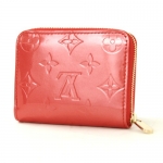 ルイヴィトン LOUIS VUITTON モノグラム ヴェルニ ジッピー コインケース パールオレンジ M93053