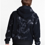 LOUIS VUITTON エンブロイダリーLVフラワージップスルーフーディ 1A8A74