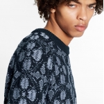 ルイヴィトン LOUIS VUITTON モノグラムフラワージャカードクルーネック 1A89YB