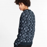 ルイヴィトン LOUIS VUITTON モノグラムフラワージャカードクルーネック 1A89YB