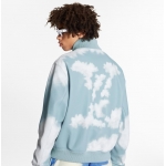 ルイヴィトン LOUIS VUITTON クラウドレザーボンバージャケット LVロゴ 1A8AMR