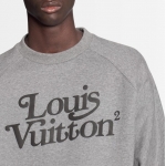 ルイヴィトン LOUIS VUITTON スクエアードLVスウェットシャツ コットン100％ 1A7X6W
