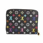 ルイヴィトン LOUIS VUITTON モノグラム マルチカラー ジッピー・コインパース コインケース ブラック＆ヴィオレ M60268