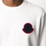 モンクレール MONCLER ロゴパッチ 長袖 コットン スウェットシャツ 8g708008098u034