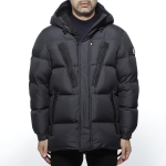 モンクレール MONCLER フーデッド ダウンジャケット ブラック メンズ ダウン アウター グースダウン 大きいサイズあり obert 4187205 549sk 999 OBERT