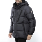 モンクレール MONCLER フーデッド ダウンジャケット ブラック メンズ ダウン アウター グースダウン 大きいサイズあり obert 4187205 549sk 999 OBERT