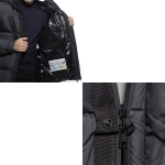 モンクレール MONCLER フーデッド ダウンジャケット ブラック メンズ ダウン アウター グースダウン 大きいサイズあり obert 4187205 549sk 999 OBERT