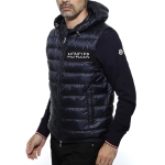 モンクレール MONCLER フーデッド ダウンベスト ブルー メンズ ダウン アウター グースダウン 大きいサイズあり laruns 4334494 c0019 776 LARUNS