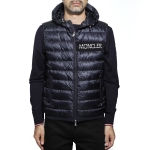 モンクレール MONCLER フーデッド ダウンベスト ブルー メンズ ダウン アウター グースダウン 大きいサイズあり laruns 4334494 c0019 776 LARUNS