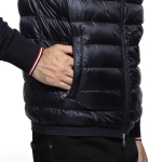 モンクレール MONCLER フーデッド ダウンベスト ブルー メンズ ダウン アウター グースダウン 大きいサイズあり laruns 4334494 c0019 776 LARUNS