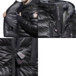 モンクレール MONCLER フーデッド ダウンジャケット ブラック メンズ ダウン アウター グースダウン  kavik 4189305 53071 999 GRENOBLE KAVIK グルノーブル