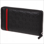 グッチ GUCCI 長財布 ラウンドファスナー レディース グッチッシマレザー ジップアラウンドウォレット ブラック 308009 A0VBR 1060