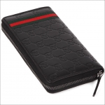 グッチ GUCCI 長財布 ラウンドファスナー レディース グッチッシマレザー ジップアラウンドウォレット ブラック 308009 A0VBR 1060