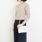 バレンシアガ BALENCIAGA バッグ レディース ショルダーバッグ ホワイト EVERYDAY POUCH STRAP [エブリデイ] 500979 D6W2N 9060