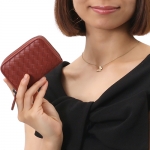 ボッテガヴェネタ BOTTEGA VENETA コインケース【小銭入れ】 イントレチャート バーントレッド 114075 V001N 6329 レディース