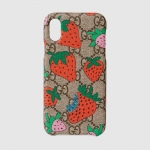 GUCCI グッチ＃グッチストロベリーiPhone X、XR、XS、XS maxケース 603758 H23B0 3388