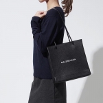 バレンシアガ BALENCIAGA トートバッグ ブラック レディース レザー 本革 ブラック 黒 訳あり  SHOPPING TOTE ショッピング トート 491660 oai1n 1060​
