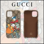 グッチ DISNEYｘGUCCI ドナルドダックプリント iPhone11 iPhone12ケース 647944 2OB00 8919