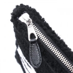 バレンシアガ BALENCIAGA ポーチ ブラック レディース レザー 本革 ギフト プレゼント ブラック ムートン  SHEARLING シアリング 492681 0e91n 1080​