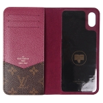 ルイ ヴィトン LOUIS VUITTON スマホカバー スマートフォンケース 手帳型 レディース IPHONE X/XR/XS/XS MAX フォリオ モノグラム フューシャ M68690 プレゼント
