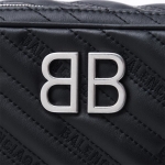 バレンシアガ BALENCIAGA ショルダーバッグ ブラック レディース ギフト プレゼント レザー 本革  BB REPORTER XS 526678 0hian 1000​