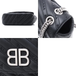 バレンシアガ BALENCIAGA ショルダーバッグ ブラック レディース ギフト プレゼント レザー 本革  BB ROUND S 501681 0hian 1000