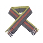 HERMES リバーシブル マフラー エシャルプ カレッジ カシミヤ 100％ グレー ネイビー H393695T