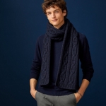エルメス HERMES ニットマフラー トリ マイヨン 男女OK カシミヤ H393762T 01