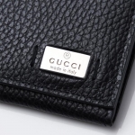 グッチ GUCCI カードケース LEATHER ブラック ブラック系 368180 ca00n 1000 メンズ