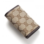 グッチ GUCCI キーケース ベージュ×エボニー ブラウン系 268833 kqwfg 9643 メンズ＆レディース