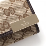 グッチ GUCCI キーケース ベージュ×エボニー ブラウン系 268833 kqwfg 9643 メンズ＆レディース