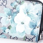グッチ ラウンドファスナー カードケース GG BLOOMS GGブルームス BLUE ブルー系 410220 ku2hn 8499 メンズ